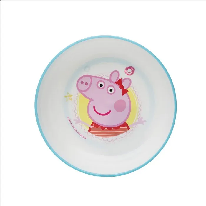 Thermobaby Juego de comida Peppa Pig 5 piezas: Plato, tazón, taza, cuchara y tenedor - Azul Thermobaby Juego de comida Peppa Pig 5 piezas: Plato, tazón, taza, cuchara y tenedor - Azul