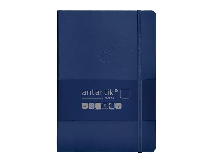 Antartik Cuaderno Antartik Notes Tapa Blanda Azul Marino A5 Hojas Lisas