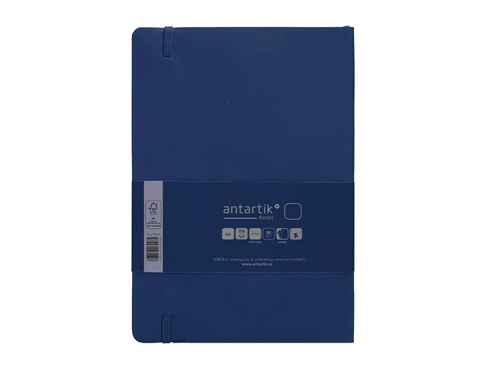 Antartik Cuaderno Antartik Notes Tapa Blanda Azul Marino A5 Hojas Lisas