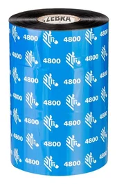 Zebra 4800 Performance Resin Cinta Térmica Negro 450 m