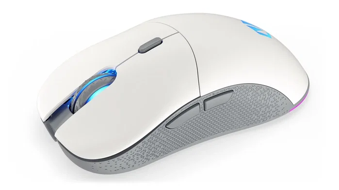 Endorfy GEM Plus Wireless Onyx White Ratón Gaming Inalámbrico 74g Sensor PixArt PAW3395 26000 DPI Retroiluminación ARGB Blanco