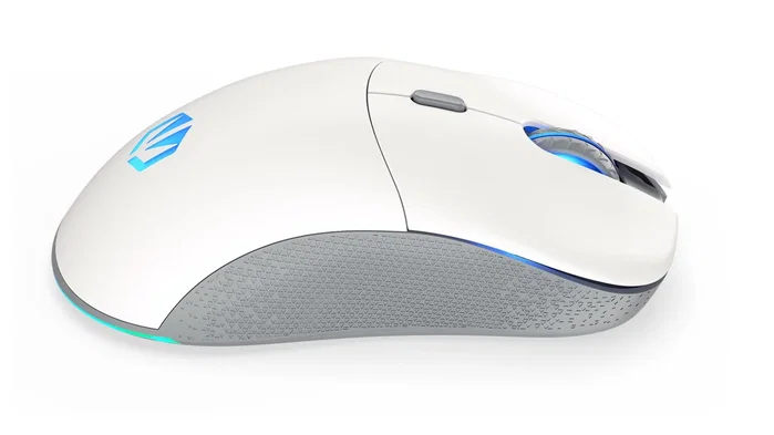Endorfy GEM Plus Wireless Onyx White Ratón Gaming Inalámbrico 74g Sensor PixArt PAW3395 26000 DPI Retroiluminación ARGB Blanco