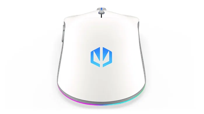 Endorfy GEM Plus Wireless Onyx White Ratón Gaming Inalámbrico 74g Sensor PixArt PAW3395 26000 DPI Retroiluminación ARGB Blanco