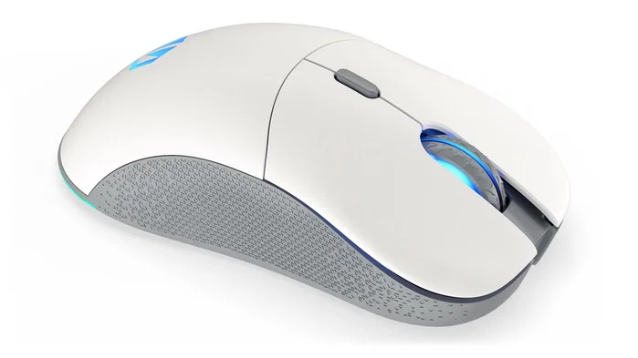 Endorfy GEM Plus Wireless Onyx White Ratón Gaming Inalámbrico 74g Sensor PixArt PAW3395 26000 DPI Retroiluminación ARGB Blanco