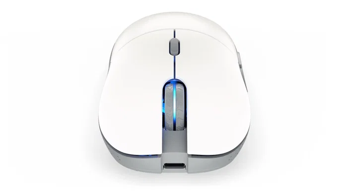 Endorfy GEM Plus Wireless Onyx White Ratón Gaming Inalámbrico 74g Sensor PixArt PAW3395 26000 DPI Retroiluminación ARGB Blanco