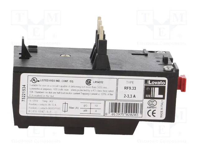 LOVATO ELECTRIC Relé térmico 2÷3,3A