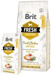Brit Fresh Adult Great Life Pollo Patata Pienso para Perros Adultos 2,5 kg