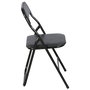 Day Silla Plegable Negra con Asiento Acolchado Soporta 100 kg 44x45x78 cm