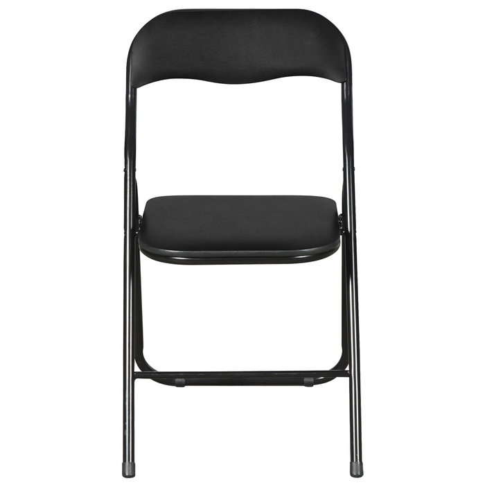 Day Silla Plegable Negra con Asiento Acolchado Soporta 100 kg 44x45x78 cm