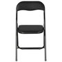 Day Silla Plegable Negra con Asiento Acolchado Soporta 100 kg 44x45x78 cm
