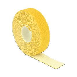 DeLOCK 18738 Cinta de velcro en rollo de 3 m x 20 mm Amarillo