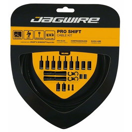 Jagwire Kit de Cables y Fundas de Cambio Pro Delantero/Trasero para SRAM/Shimano Negativo Verde