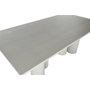 DKD Home Decor Mesa de Comedor Granito y MDF Simil Madera Blanco