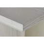 DKD Home Decor Mesa de Comedor Granito y MDF Simil Madera Blanco