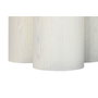 DKD Home Decor Mesa de Comedor Granito y MDF Simil Madera Blanco