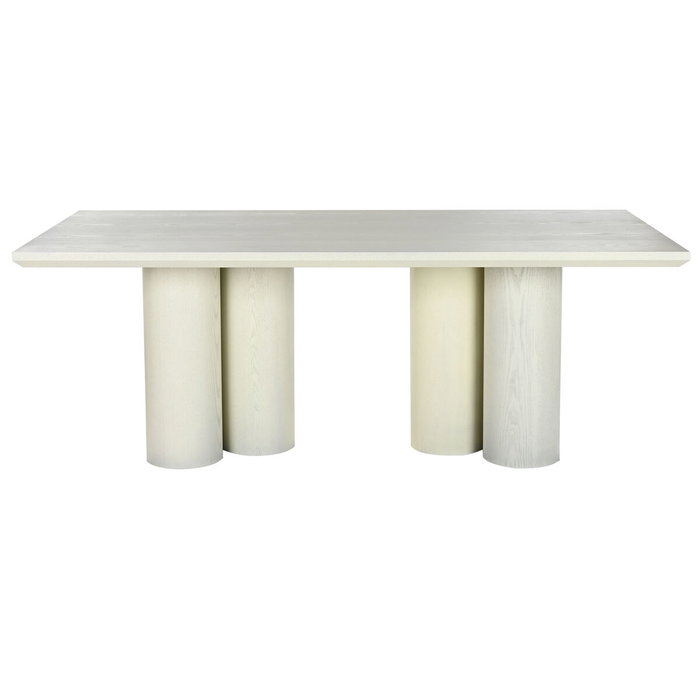 DKD Home Decor Mesa de Comedor Granito y MDF Simil Madera Blanco DKD Home Decor Mesa de Comedor Granito y MDF Simil Madera Blanco