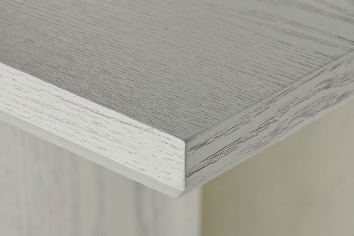 DKD Home Decor Mesa de Comedor Moderna Blanco Granito y MDF 100 x 76 x 200 cm