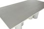 DKD Home Decor Mesa de Comedor Moderna Blanco Granito y MDF 100 x 76 x 200 cm