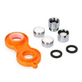 Edm Kit Aireadores y Reductor de Caudal para Grifos, Ahorro de Agua hasta 50%, Incluye Llave de Montaje