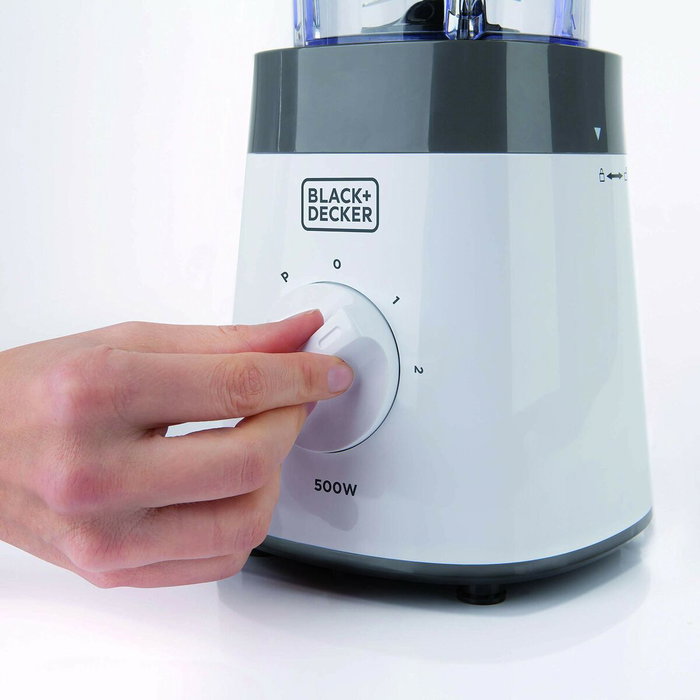 Batidora de Vaso Black & Decker BXJB500E 500 W Blanco Batidora de Vaso Black & Decker BXJB500E 500 W Blanco