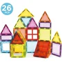 Educa Magnetics Juego de construcción magnético 26 piezas translúcidas de colores