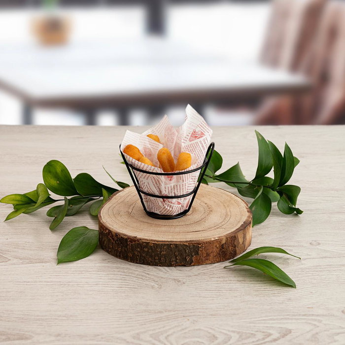 Medio Cono Metal Gastro Black Quid 13,5x11,5x10,5 cm Medio Cono Metal Gastro Black Quid 13,5x11,5x10,5 cm