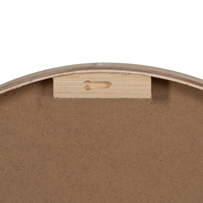 Ixia Reloj Natural-Blanco de Madera y Cristal 60 x 60 cm