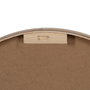 Ixia Reloj Natural-Blanco de Madera y Cristal 60 x 60 cm