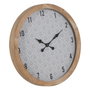 Ixia Reloj Natural-Blanco de Madera y Cristal 60 x 60 cm