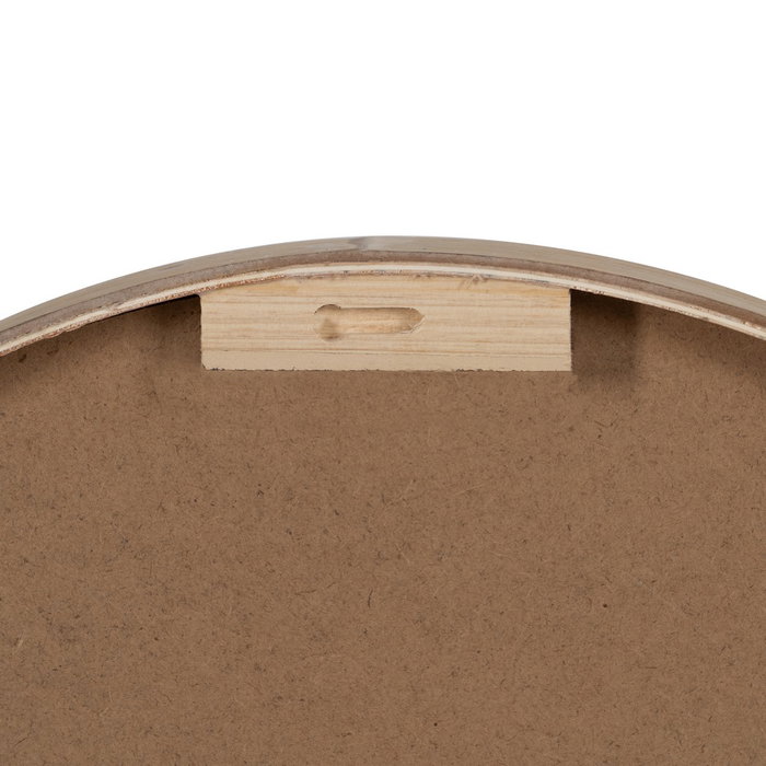 Reloj Natural-Blanco Madera / Cristal 60 X 60 X 6,50 cm