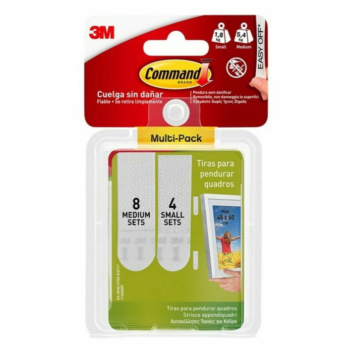 3M Command tiras para colgar cuadros 17203 multipack pequeñas y medianas 3M Command tiras para colgar cuadros 17203 multipack pequeñas y medianas