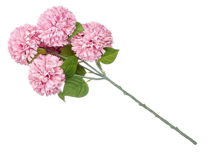 Ibergarden Vara Ramo 5 Pompones Rosa Palo 57 cm Plástico (Set de 12)