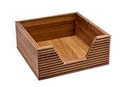 DKD Home Decor Servilletero de Acacia Natural 20x20x8 cm