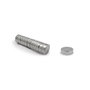 Imán de Neodimio en Disco Acabado Níquel Ø4 x 4 mm Calidad N35 Fuerza 4N