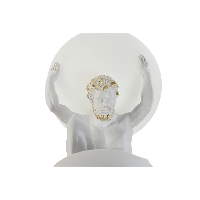 DKD Home Decor Lámpara de Sobremesa ATLAS Blanco