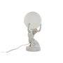 DKD Home Decor Lámpara de Sobremesa ATLAS Blanco