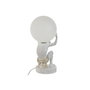 DKD Home Decor Lámpara de Sobremesa ATLAS Blanco