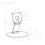 Tooq Soporte de Mesa o Pared para Monitor 17-27 pulgadas DB1027TN-B