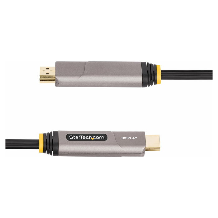 StarTech Cable Activo Óptico USB-C a HDMI 2.0 15.2m AOC - Conector USB Tipo C a HDMI Tipo A - 4K 60Hz HDR10 - Negro - 4.5mm - CL3