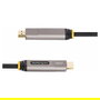 StarTech Cable Activo Óptico USB-C a HDMI 2.0 15.2m AOC - Conector USB Tipo C a HDMI Tipo A - 4K 60Hz HDR10 - Negro - 4.5mm - CL3