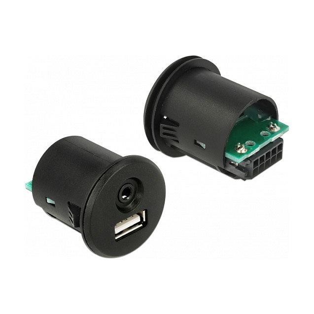 DeLOCK Cable USB Tipo-A y Jack 3,5 mm 4 Pin, 1,5 m, Negro DeLOCK Cable USB Tipo-A y Jack 3,5 mm 4 Pin, 1,5 m, Negro