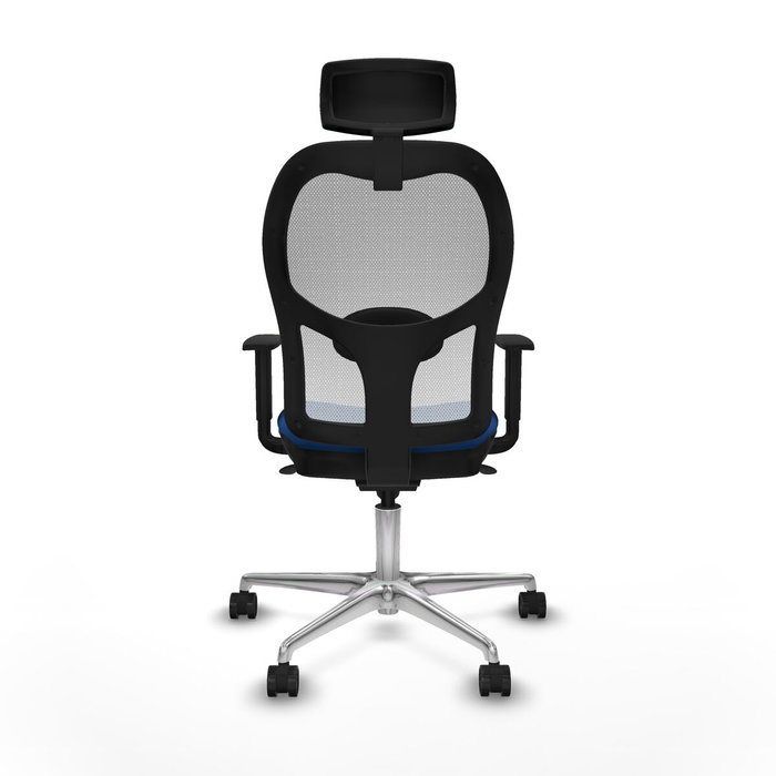 PIQUERAS Y CRESPO Silla de oficina Jorquera con mecanismo Sincro, Azul y Blanco PIQUERAS Y CRESPO Silla de oficina Jorquera con mecanismo Sincro, Azul y Blanco