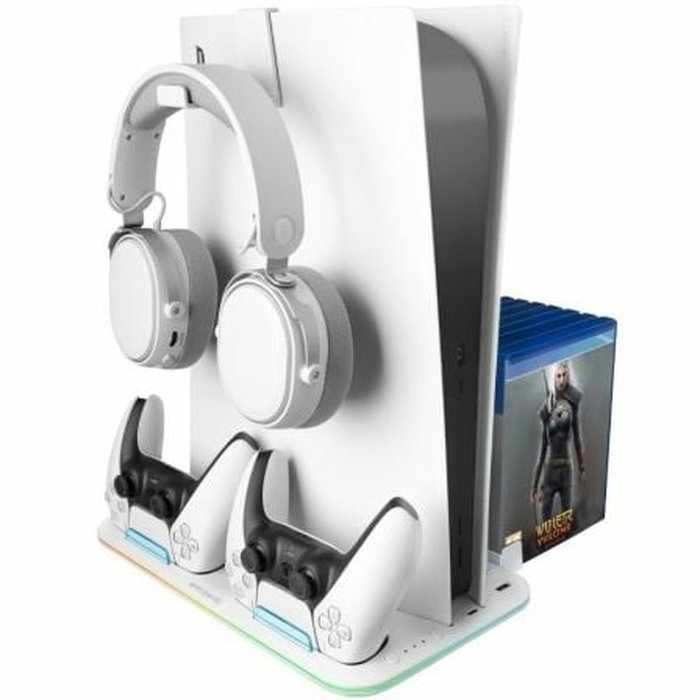 Mars Gaming Soporte Multifunción RGB para PS5 MPS5-B2 Blanco Mars Gaming Soporte Multifunción RGB para PS5 MPS5-B2 Blanco