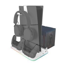 Mars Gaming MPS5-B2 Soporte Multifunción RGB Blanco