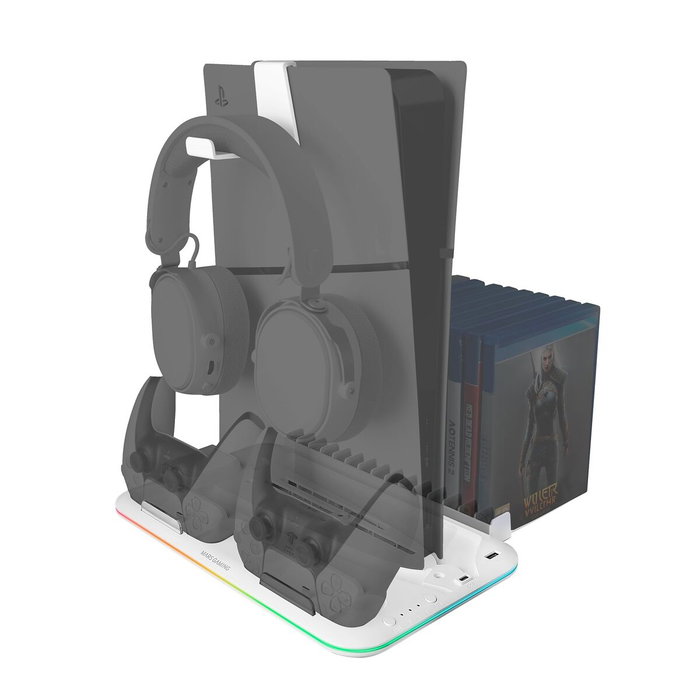 Mars Gaming Soporte Multifunción RGB para PS5 MPS5-B2 Blanco Mars Gaming Soporte Multifunción RGB para PS5 MPS5-B2 Blanco