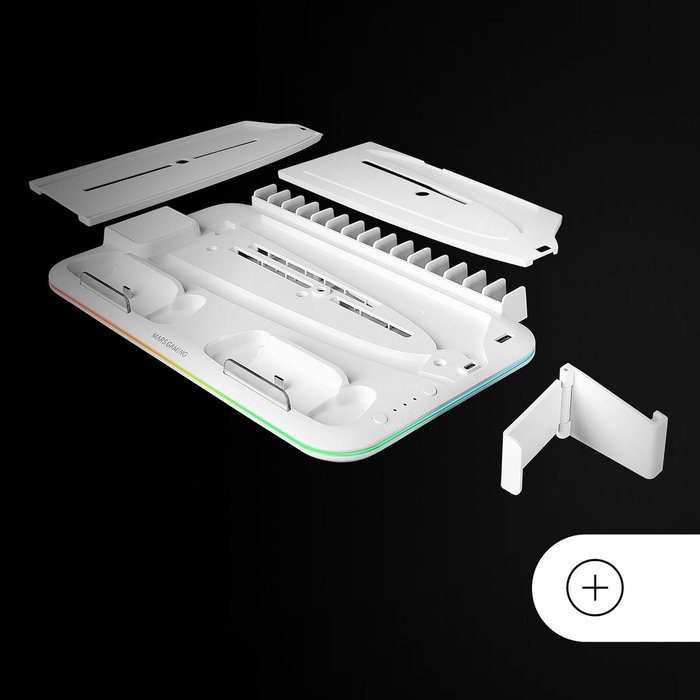Mars Gaming Soporte Multifunción RGB para PS5 MPS5-B2 Blanco Mars Gaming Soporte Multifunción RGB para PS5 MPS5-B2 Blanco