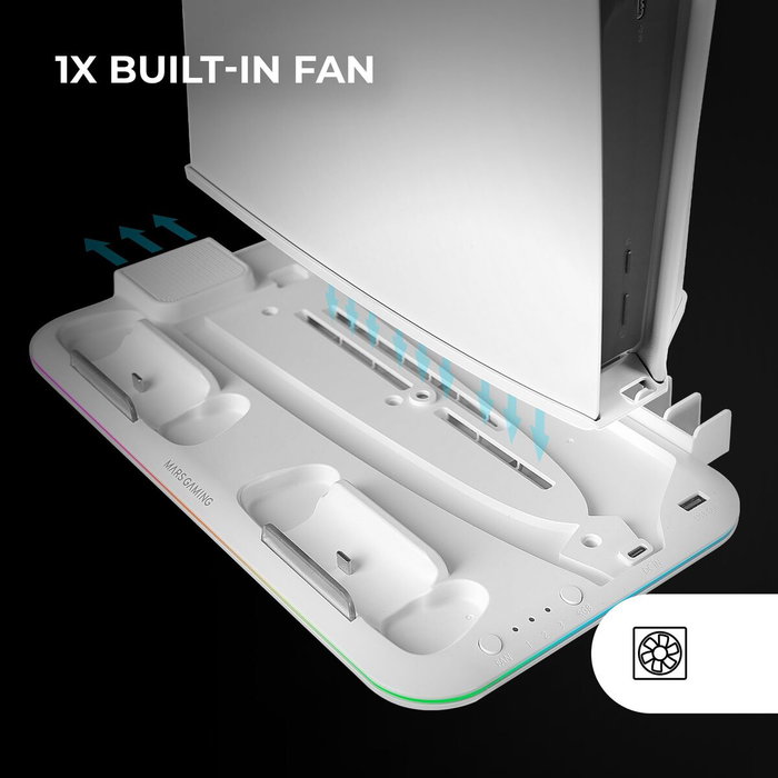 Mars Gaming Soporte Multifunción RGB para PS5 MPS5-B2 Blanco Mars Gaming Soporte Multifunción RGB para PS5 MPS5-B2 Blanco