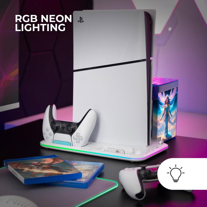 Mars Gaming Soporte Multifunción RGB para PS5 MPS5-B2 Blanco Mars Gaming Soporte Multifunción RGB para PS5 MPS5-B2 Blanco