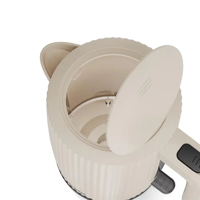 Princess 01.236048.01.001 Hervidor Eléctrico 1.7L 2200W, Negro/Blanco, con Filtro Antical y Base Giratoria 360°, Apagado Automático y Sin Cable