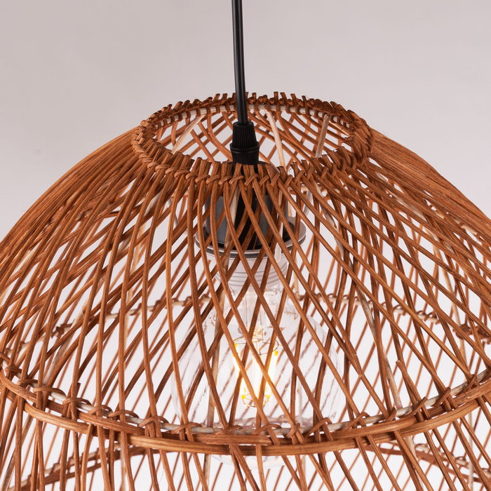 Lámpara Colgante de Ratán Avondale Estilo Boho-Chic Lámpara Colgante de Ratán Avondale Estilo Boho-Chic
